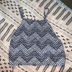 Blue halter bikini top